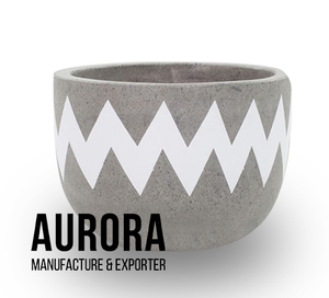 Lightweight cement planter Painting planter fibercement pots