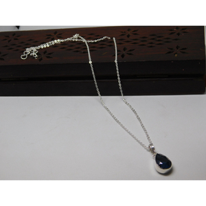 new arrival latest collection designer western <b>handmade</b> <b>silver</b> brass chain stone <b>necklace</b> for womens and girls - Product Image 2