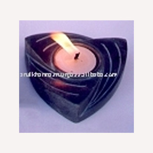 Porte-bougie chauffe-plat en pierre ollaire - Product Image 1