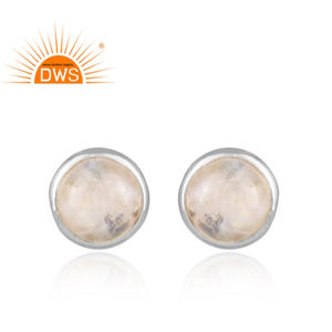 Round Girls Fashion 925 Sterling <b>Silver</b> <b>Stud</b> Earrings Wholesale Fine <b>Silver</b> Jewelry Classic Collection - Product Image 1