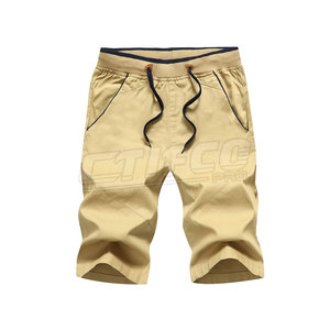 Shorts de sport pour hommes de haute qualité, solides, décontractés, respirants, imperméables, avec fermeture à cordon, personnalisables, en toile, polyester/coton, service OEM - Product Image 4