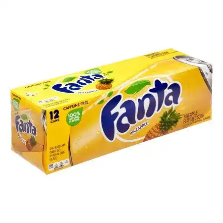 Koolzuurhoudende Dranken Fanta 330Ml Frisdrank Santa Ananas 8% Brix Van Ons; 1945 0.25 L Normaal Fles, kan (Uit Blik) Verpakking