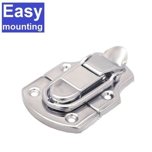 customized variety rectangle HC257 polished silver clip lock for hot-selling <b>computer</b> case hardware fitting screw mounting locks - Product Image 1