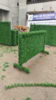 Mur végétal artificiel en gazon vert, clôture mobile en plastique, facile à transporter, taille personnalisée, intérieur/extérieur
