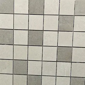 Decorative China Wholesale Cheap Price New Design Glass Mosaic Cube Patterns Backsplash Porcelain Ceramic Wall Tiles 30x30cm