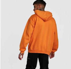 Ustom-Sudadera con capucha de manga larga para hombre, ropa deportiva informal de invierno con logo, 100% algodón - Product Image 3