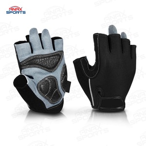 Comfortable Black Half-Finger Fitness <b>Gloves</b> for Workout Weight <b>Lifting</b> <b>Gloves</b> on Sale - Product Image 5