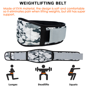 เข็มขัดยกน้ำหนักออกกำลังกาย,ก้านยกกระชับเอวปรับแต่งโลโก้ได้ - Product Image 5