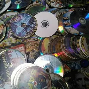 PC自然片再研磨pc cd塑料废料/PC CD，DVD清除废料