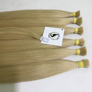 Vente en gros 613 paquets de cheveux vietnamiens vierges Remy crus alignés sur les cuticules 6 vagues blondes russes Double tirage - Product Image 4