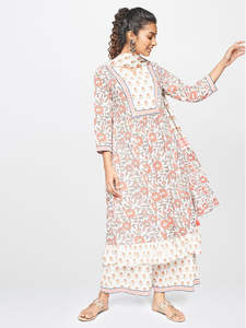 Salwar Kameez para Mujer, Ropa Étnica India Etérea Hecha de Viscosa, Algodón, Rayón y Poliéster, Modelo UEI SKD-245 - Product Image 3