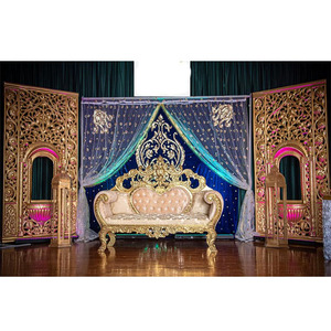 Nayab Walima Modern <b>Stage</b> Decor with Jhronka Beautiful Moroccan Wedding <b>Stage</b> Decoration <b>Props</b> - Product Image 1