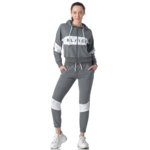 Printemps Ensemble de survêtement de jogging en velours de velours deux pièces unisexe personnalisé de grande taille et écologique 2025 - Product Image 6