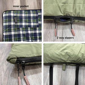 Saco <span class=keywords><strong>de</strong></span> dormir <span class=keywords><strong>de</strong></span> franela <span class=keywords><strong>de</strong></span> algodón, cómodo y <span class=keywords><strong>de</strong></span> gran tamaño, cálido para invierno, <span class=keywords><strong>Camping</strong></span> al aire libre - Product Image 4