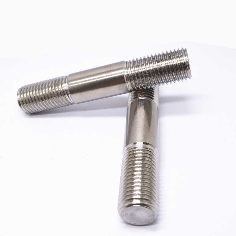 Full Body Or Reduced Shank 304 Stainless Steel Double End Threaded Rod Bar Stud Screw Bolt And Nut 3/8