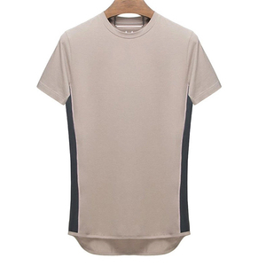 Camiseta de alta calidad para hombre, nueva moda, dobladillo curvado, camisetas lisas suaves, venta al por mayor - Product Image 4