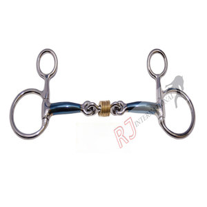 Mới thép không gỉ ngựa treo má snaffle bit bền ngựa Boucher và nửa má bit - Product Image 4