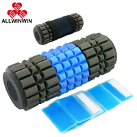 ALLWINWIN FMR01 Rouleau en mousse - Compresse chaude et froide 2 en 1 pour massage du dos, exercice musculaire et étirement