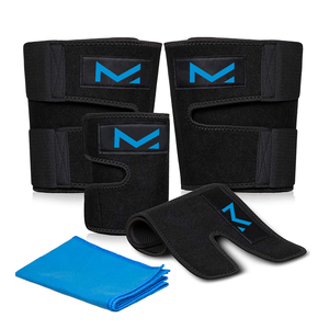 Coupe-bras et cuisses en acier inoxydable, 4 pièces Manchon en néoprène pour le corps, manchon flexibles pour les produits sales - Product Image 1