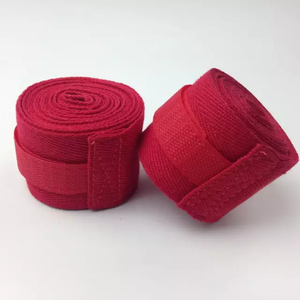 Patrocinador superior Logotipo personalizado Boxeo Envolturas para manos Cinta elástica de algodón para fitness interior Material de goma Precio bajo - Product Image 5