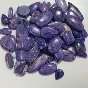 Prix d'usine, pierre naturelle de charoïte violette, pierre précieuse en vrac de haute qualité, formes et tailles variées, vente en gros, certifiée IGI - Product Image 6