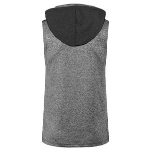 Sweat-shirt de sport personnalisé, coupe Slim, décontracté, Sublimation, vente en gros, uni, sans manches - Product Image 3