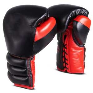 Vente en gros de gants de boxe professionnels en cuir véritable, de haute qualité, faits sur mesure, de poinçonnage, d'entraînement, de dentelle réglables, nouvelle collection 2022 - Product Image 5