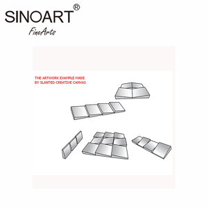 Lienzo <span class=keywords><strong>de</strong></span> Algodón Puro Creativo <span class=keywords><strong>de</strong></span> Alta Calidad con Colores y Formas <span class=keywords><strong>de</strong></span> Sombra Ligera - Product Image 4