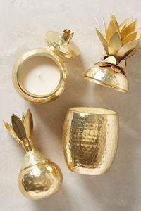 Wholesale Luxury Customized Metal Pineapple New Design Texture Candle Vessels <b>Jar</b> for Home Decor - Product Image 4