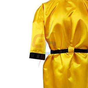 Robe de boxe professionnelle longue avec capuche Design en cuir personnalisable à prix économique pour GC PK - Product Image 5