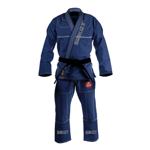 Judo Kimono Gi Uniformes Hombre Mujer Niño Color Blanco y Azul Con Cinturón - Product Image 1