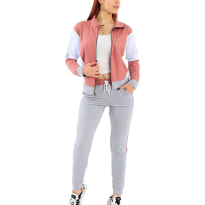 OEM High Quality Custom Women <b>Tracksuit</b> jogging Sports Sets Workout <b>Plain</b> <b>Tracksuits</b> For Women and girls - Product Image 2