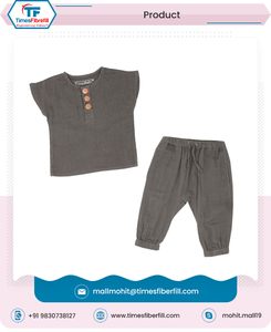 Conjunto de pijamas de algodón para bebés, ropa de dormir cálida para bebés, animales y niñas, de seda acanalada, desde la India suministro a granel, venta al por mayor - Product Image 2