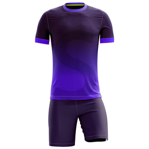 Uniforme de football d'usine maillot de football en gros t-shirt blanc personnalisé ensemble bon marché homme vêtements de football pour adultes 100% polyester léger - Product Image 2