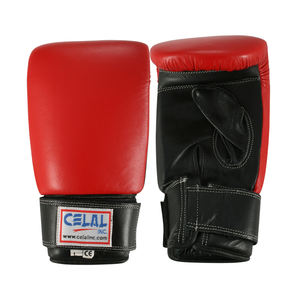 Guantes de boxeo de cuero de vaca con logotipo personalizable de alta calidad, el mejor equipo de campeones de entrenamiento, mitones de perforación de 14Oz y 16oz, artes marciales - Product Image 1