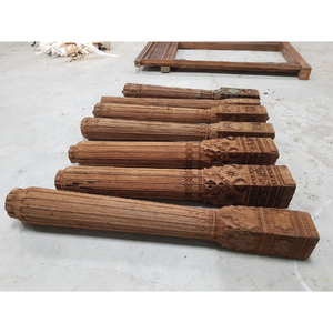 Portavelas de Pilar DECORE de madera maciza para bodas Estilo vintage ecológico para Navidad y muebles de sala de estar - Product Image 3