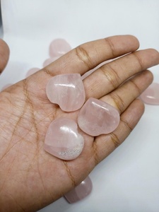 Best Quality <b>Rose</b> <b>Quartz</b> Gemstone 1 Inch Small <b>Heart</b> Natural Healing Reiki Stone Polished Puffy <b>Heart</b> Decorative Feng Shui Stone - Product Image 3
