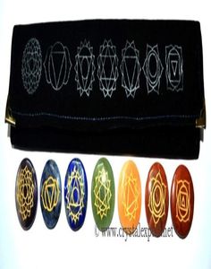 Supplier of <b>Chakra</b> Engraved Disc <b>Set</b> With Symbol Pouch : <b>Chakra</b> Engraved Disc <b>Set</b> With Symbol Pouch for Sale - Product Image 1