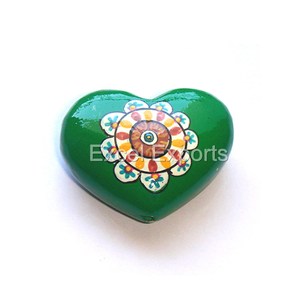Cuentas de madera pintadas, en varios tamaños y formas, para decoración, colgante, joyería, marcapáginas, cortinas, etc. - Product Image 4