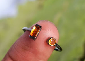 Anillo de Plata de Ley 925 con piedras preciosas de Topacio Azul, joyería fina - Product Image 6