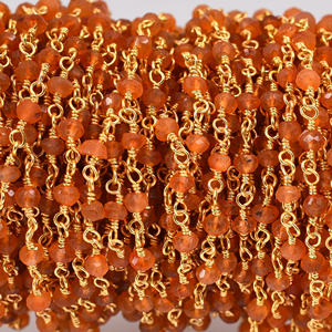 ลูกปัดคาร์เนเลี่ยนพลอย925สเตอร์ลิงเงินลูกประคำชุบทองสร้อยคอแฟชั่นสำหรับเป็นของขวัญวันครบรอบแต่งงาน - Product Image 4