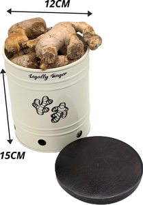 Aluminium Casted Metal <b>Kitchen</b> <b>Storage</b> Multi Purpose Ginger Serving Jars - Product Image 4