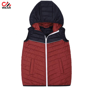 Chaleco con capucha para hombre, con cremallera completa, ligero, acolchado, de burbuja, con servicio OEM - Product Image 5
