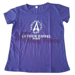 T-shirt blanc uni à col rond pour homme, en coton respirant, grande taille, avec logo personnalisé sur le devant, vente en gros - Product Image 2