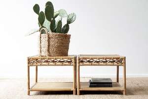 Table basse carrée en rotin Simple pour meubles de salon de maison - Product Image 6