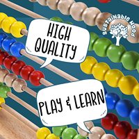 Abaque en bois fait main vintage pour enfants, perles de comptage, jouets éducatifs 100% en bois |   Jouets éducatifs mathématiques Abacus Calvin