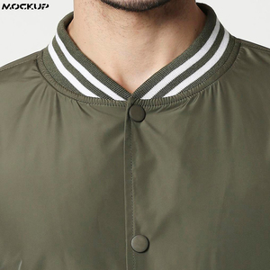 Veste universitaire en laine de haute qualité pour hommes avec manches en coton, logo personnalisé, col montant, style décontracté pour l'hiver - Product Image 6
