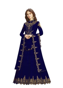 Ethnic Garment Silk Semi-Stitched Indian Salwar Kameez Suit Dupatta Women's Party Wedding Festival Wear Modern In-Stock - Product Image 4