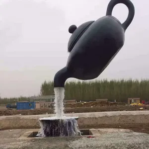 Factory Outlet Garden Cultural Decoration Teapot Water Fountain Large Hanging Water Teapot Bronze Sculpture