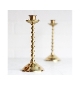 เชิงเทียนทองเหลืองขัดเงาจาก brassworld อินเดีย - Product Image 1